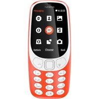 Téléphone mobile Nokia 3310 - Barre - Double SIM - 2.4" - 2 MP - 1200 mAh - Orange