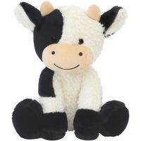 Mini oreiller mascotte doux en peluche blanche, bétail en peluche, bébé mignon, vache drôle, jouet Animal en peluche 22CM