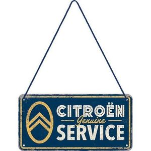 OBJET DÉCORATION MURALE Plaque en métal 10 X 20 cm à suspendre : Citroën S