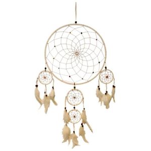 maDDma /® Attrape-r/êves Indien 35/ x 60/ cm avec filet color/é et plumes de diff/érentes couleurs