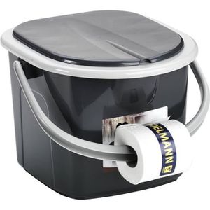 Toilette WC de Camping Portable Portatif Seau 22L Voyage Rando Confort Ergonomie