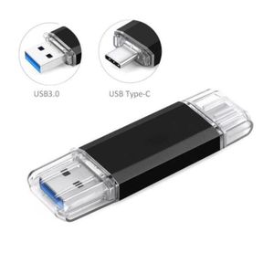 CLÉ USB Clé USB 128 Go Type C 2 en 1 USB 3.0 OTG Pendrive 