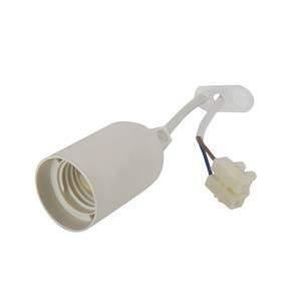 CULOT D'AMPOULE Douille pour ampoule E27 blanche avec câble - ELED