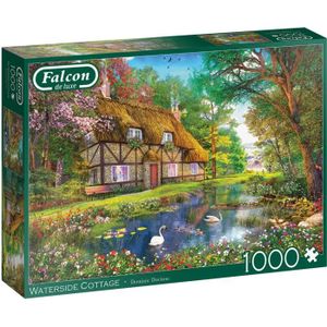 PUZZLE Puzzle Falcon Waterside Cottage - 1000 pièces - Ca