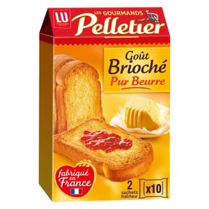 BISCOTTES LOT DE 3 - LU - Pelletier Biscottes Goût Brioché -