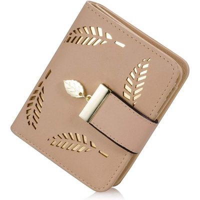 Portefeuille Femme Cuir Souple Pink -Simple Porte Monnaie En Cuir Véritable Hommes Petit Changement Poche RFID Bloquant Porte Portefeuille Chequier Femme Tout En Un