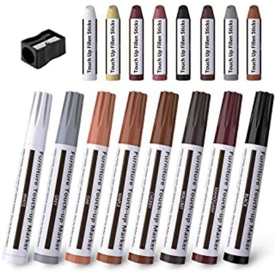Cire De Retouche SEISSO 12 Couleurs , Stylo Retouche Meuble, Kit De Feutre Retouche Bois Cire De Retouche SEISSO 12 Couleurs , Stylo Retouche Meuble, Kit De Feutre Retouche Bois