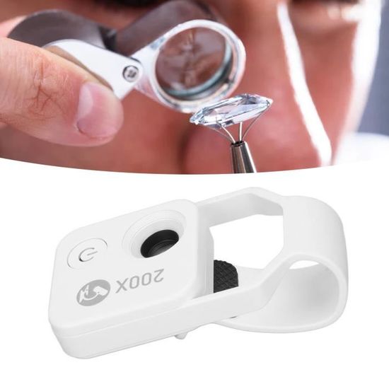 200x Microscope De Poche Pour Téléphone 200X, Objectif De Photographie Nano Zoom