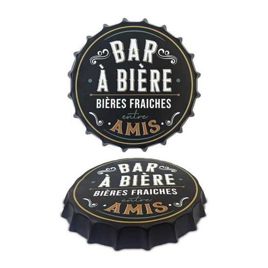 Capsule métal bar à bière , décoration de bar et bistrot