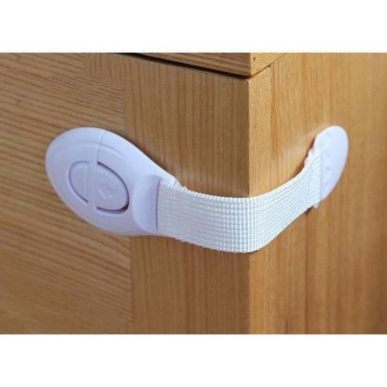 Lot De 2 Verrous Magnétiques + 1 Clé - Sécurité Bébé Enfant Pour Placard Tiroir Porte