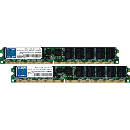 RAM DDR2 4 Go (2x2 Go) ECC Enregistrée - Serveur 400/533/667/800 MHz - 240 Broches
