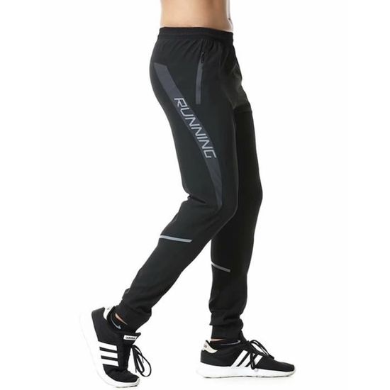 Pantalon D'Entraînement Kempa Lite Homme - Léger, Séchage Rapide, 2 Poches Zippées - Pour Handball, Running, Fitness, Loisirs En Salle Ou Extérieur