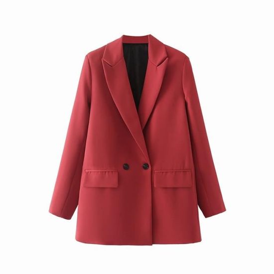 Blazer Femme Chic Et Elegant Blazer Femme Tomwell Couleur Unie Slim Fit Devant Ouvert D 643823