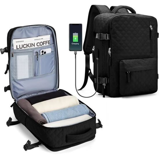 Sac à Dos De Voyage Sous Vide MATEIN 45x36x20 Cm - 60L, Imperméable, Compartiment Ordinateur 17" - 6