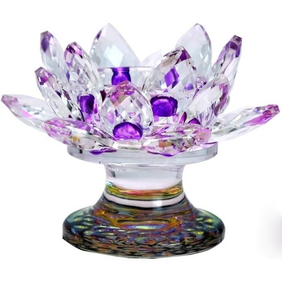 Bougeoir Fleur De La Vie En Verre - Neuf Avec étiquettes, Déco Spirituelle Et Zen