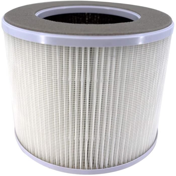 Membrane Solutions Filtre à air MSA3/MSA3S pour éliminer les odeurs d'animaux de compagnie, filtre HEPA 3 en 1 H13 amélioré avec technologie OdallerPure, 1 paquet
