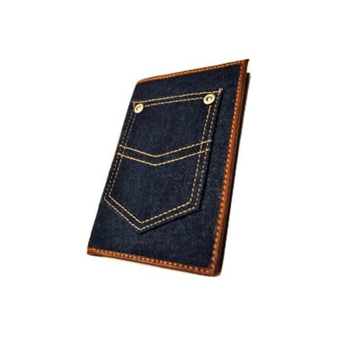 PORTEFEUILLE HOMME PORTE CARTE VISITE PHOTO MONNAIE JEANS NEUF