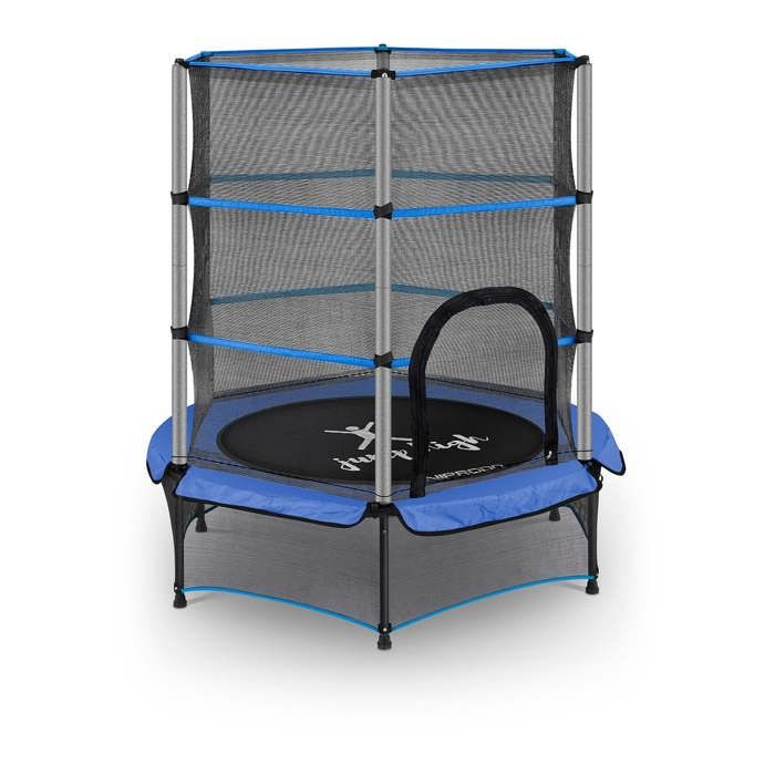 Trampoline pour enfants de jardin d'extérieur et d'intérieur Uniprodo diamètre 140cm Bleu