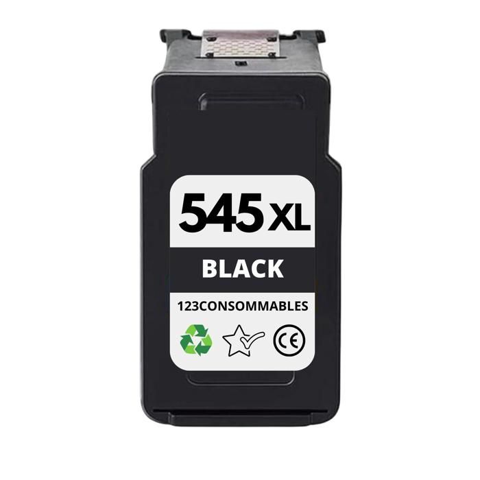 CANON PG-545XL Noir. Cartouche d' encre compatible de grande capacité é quivalent au modè le d' origine CANON 8286B004.