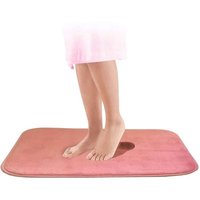 TAPIS DESSOUS DE TAPIS NO Memory Tapis Bain Antideacuterapant pour Douche Sortie de Bain Absorbant Lavable Machine Memory Foam872