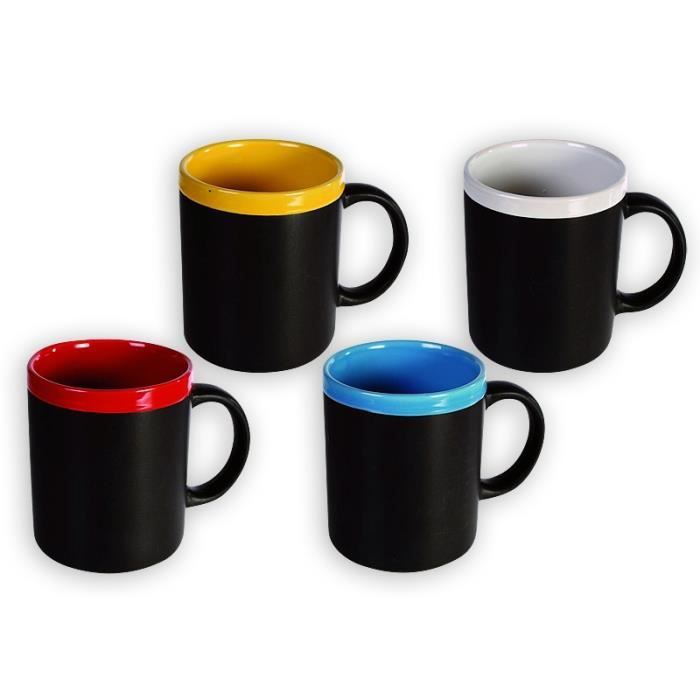 Tasses -mémo- ardoise