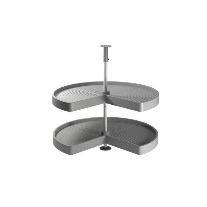 Jeu de plateaux Shelvo EMUCA 3-4 pour module 800 mm en plastique gris - 8928821