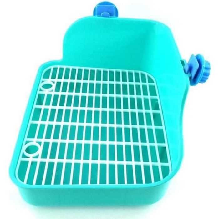 Bac à litière Plastique Toilette pour Petits Animaux de Compagnie pour Lapin Hamster Rat Gerbille Souris Cochon d'Inde Totoro Vert