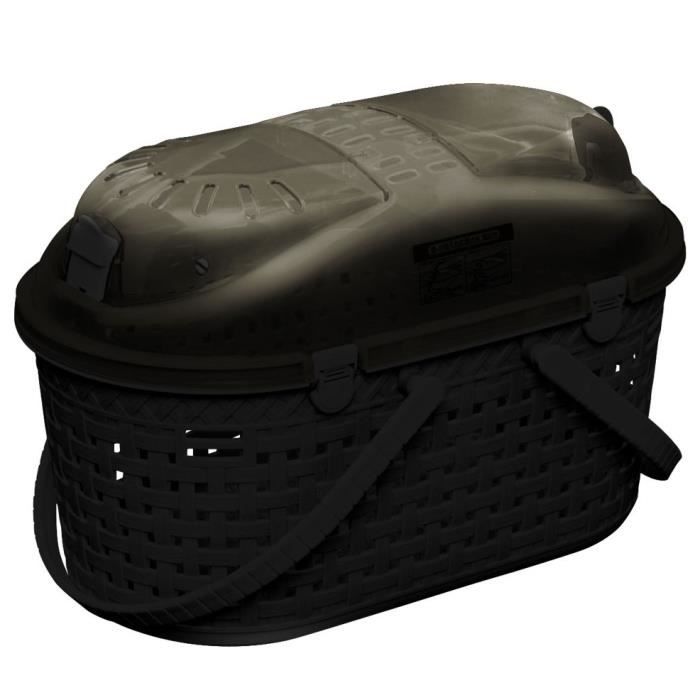 IRIS OHYAMA - Panier transport / Caisse - Ventilation optimale - Pour chat- chien- rongeur - Mesh Pet Carry - MPC-450- Noir