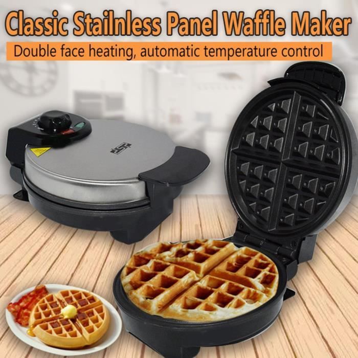 Appareil à croque monsieur , gaufrier, gaufre, panini, beignets, sandwich Grill, plaque antiadhésive, détachable, 850W