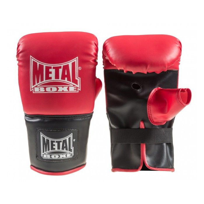 Gants de sac Métal boxe Senior Rouge