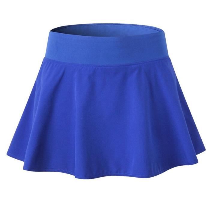 Jupe de Sport Femme Tennis Short Intérieur Sécher Rapide