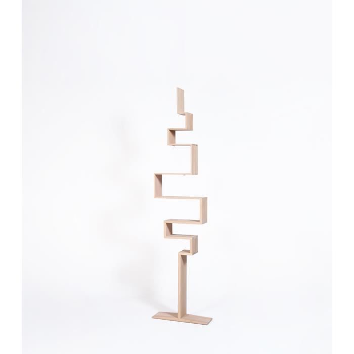 -Bibliothèque chêne design-Chêne massif