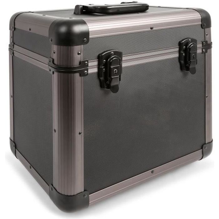 Power Dynamics RC80 - Valise vinyles 24 x 35 x 39,5 cm - Titane, 12 pouces, poignées intégrées, construction très robuste, idéal DJ