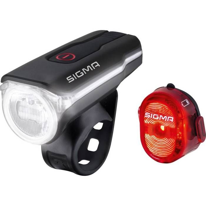 SIGMA - Kit Phare Avant Éclairage Vélo Sigma Aura 60 + Nugget Ii
