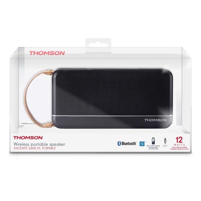 Enceinte sans fil portable noir bluetooth Thomson