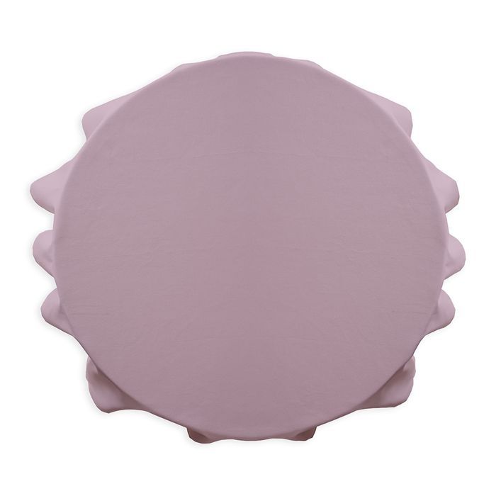 Nappe ronde polyester FAMILY 180cm Poudre de Lila