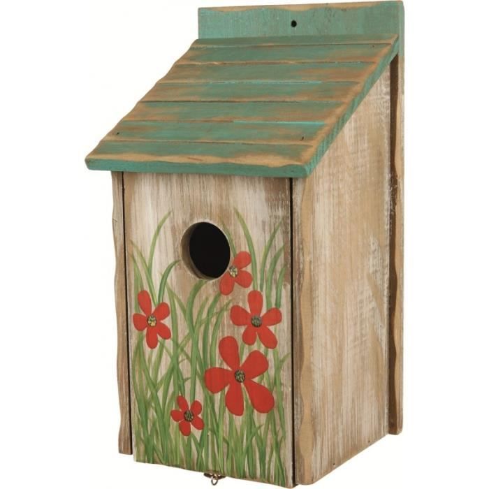 Nichoir en bois fleur.