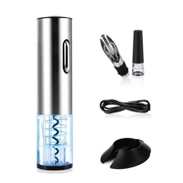 GL22787-Tire Bouchon Electrique, Décapsuleur Électrique,Ouvre Bouteille Électrique