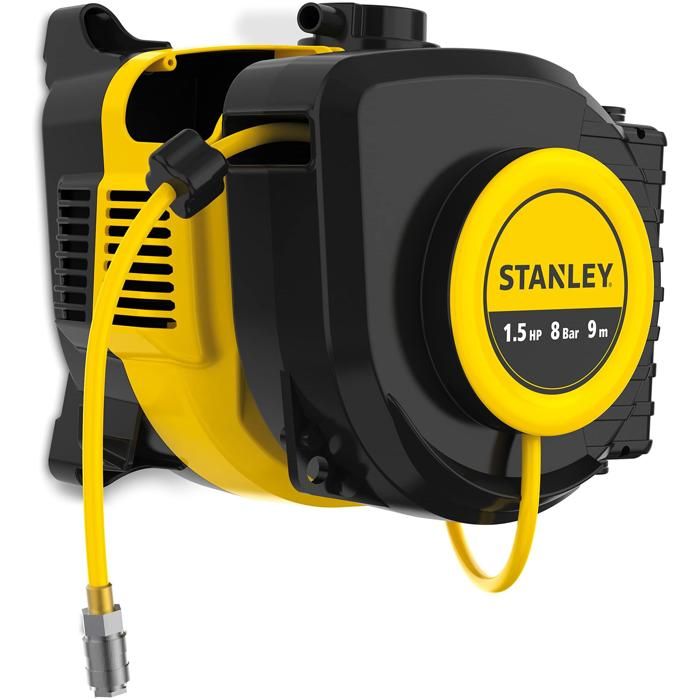 Compresseur mural - Stanley - 8215400STN724 - Jaune - 1.5 CV - 8 bar