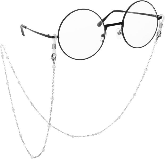 Lunettes De Soleil Chaînette Pour Femmes - Style Tendance - Couleur Brun - Alliage