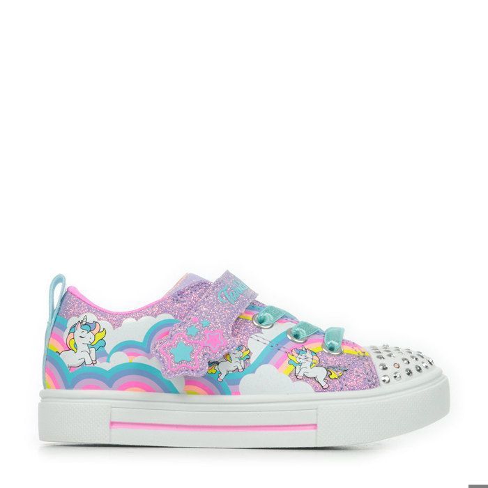 564 Skechers S Lights Twinkle Sparks Jumpin Clouds Baskets bébé