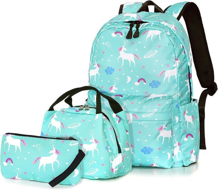 Licorne de rêve Set de Cartable en Boîte à déjeuner Trousse