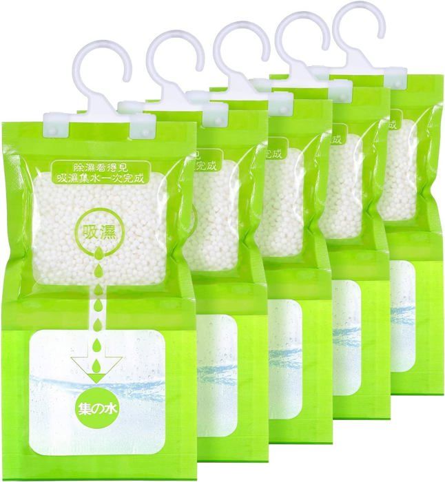Lot De 12 Sachets Anti-humidité – Chlorure De Calcium, Suspendus, Pour Armoire, Salle De Bain, Cuisine - 9
