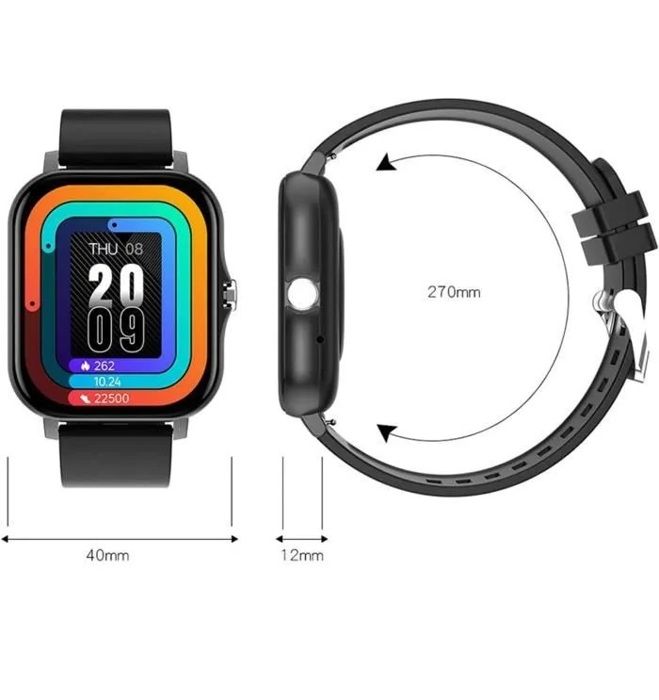 Montre intelligente - AUTREMENT - Y13 - Écran tactile - Compteur de pas - Noir