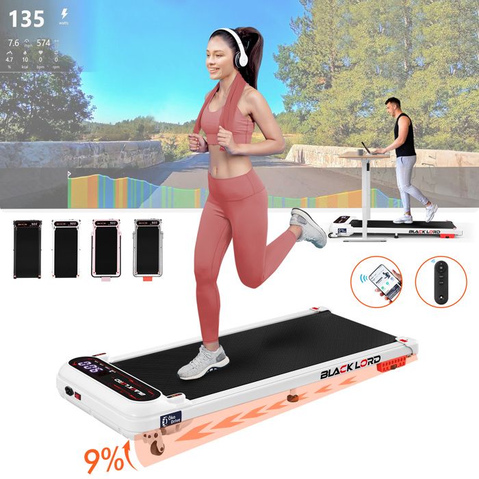 TIXBYGO Walking Pad Tapis roulant da scrivania, piccolo tapis roulant