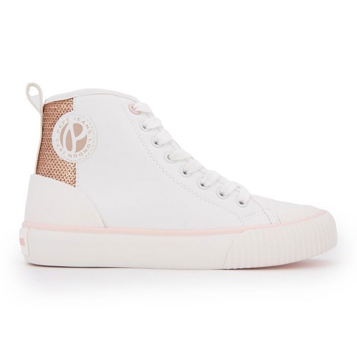Pepe Jeans Baskets montantes ottis young g à sequins gold rose Enfant PEPE JEANS