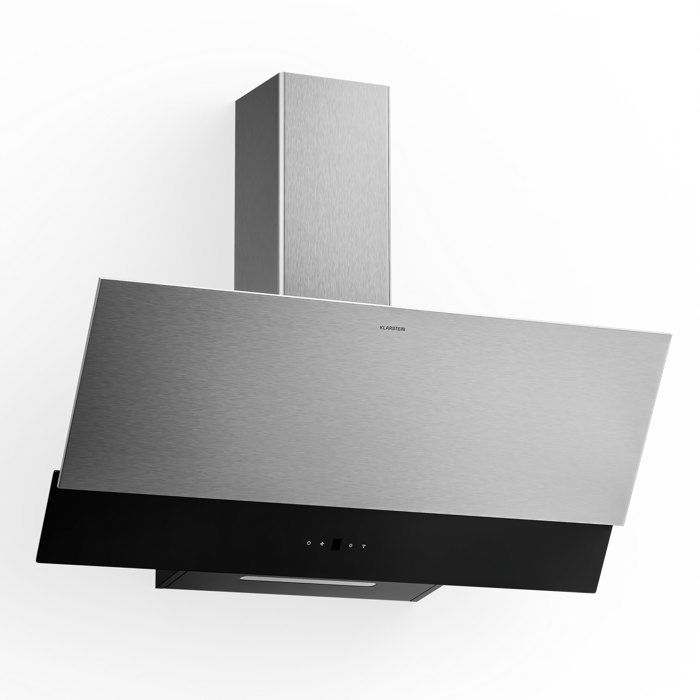 Verosteel Hotte Aspirante 90 cm Hotte D&eacute;corative 624 m&sup3;/h A++ Commandes Tactiles LED Noir