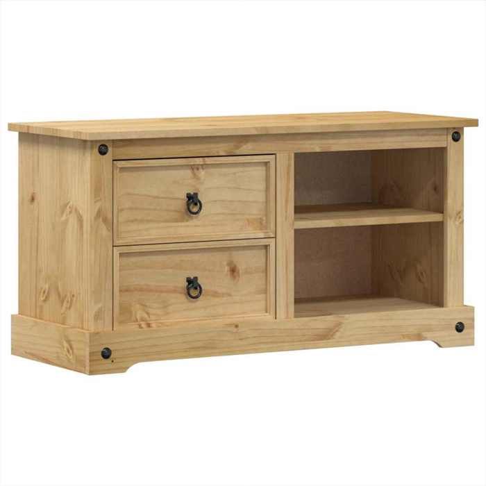 “RabaisMeuble TV/Armoire salon - Banc TV - KENNETH - Corona 100x40x52 cm bois de pin massif Août916991
