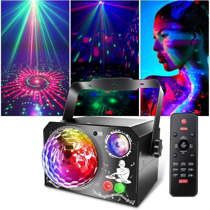 Lampe de Scène 60 effets lumineux Lumière Disco avec Strobos