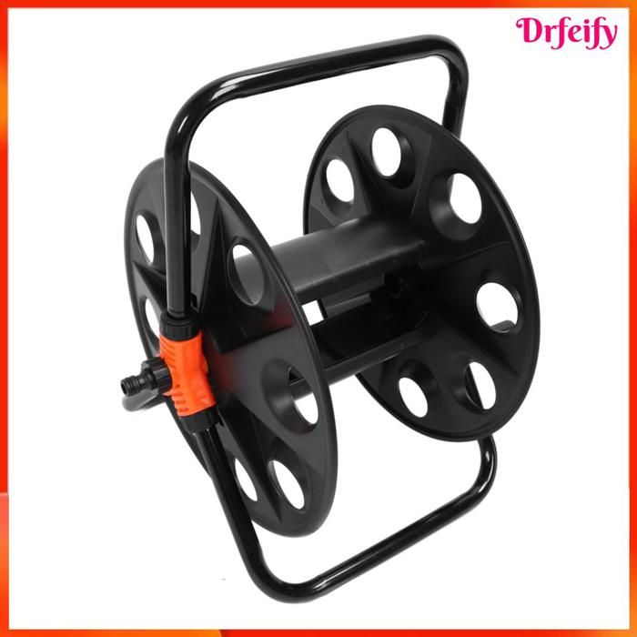 Enrouleur de tuyau darrosage - AKOZON - Robus de jardin - 50 m - Fixation murale - Fer & ABS robuste